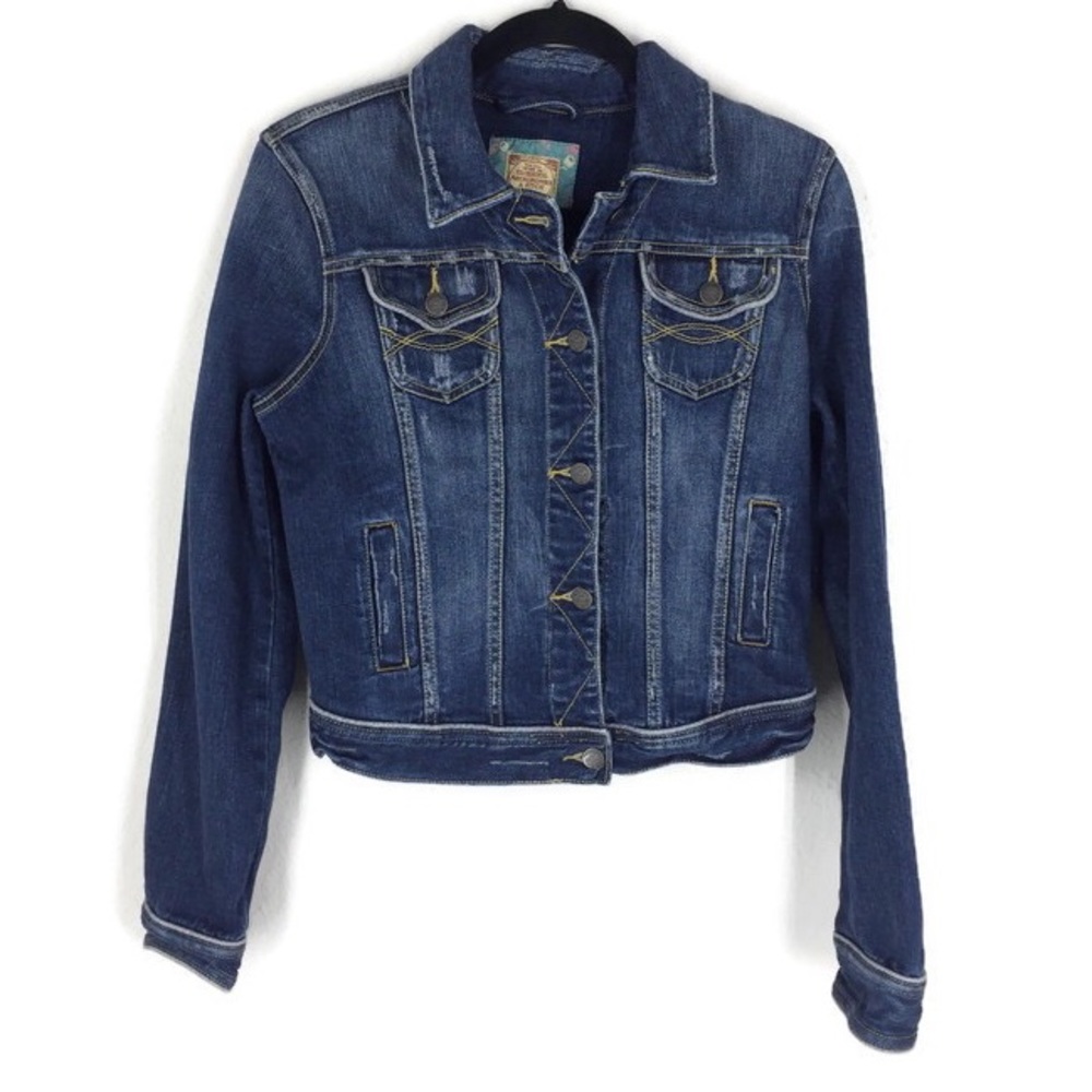Abercrombie & Fitch Vintage Distressed Jean Jacket